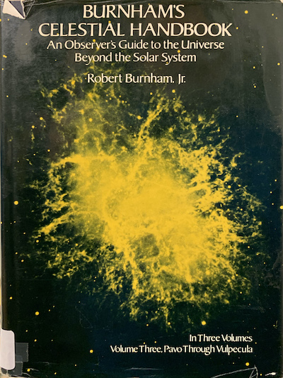 Cover of Burnhams Celestial Handbook, Volume Three: An Observers Guide to the Universe Beyond the Solar System