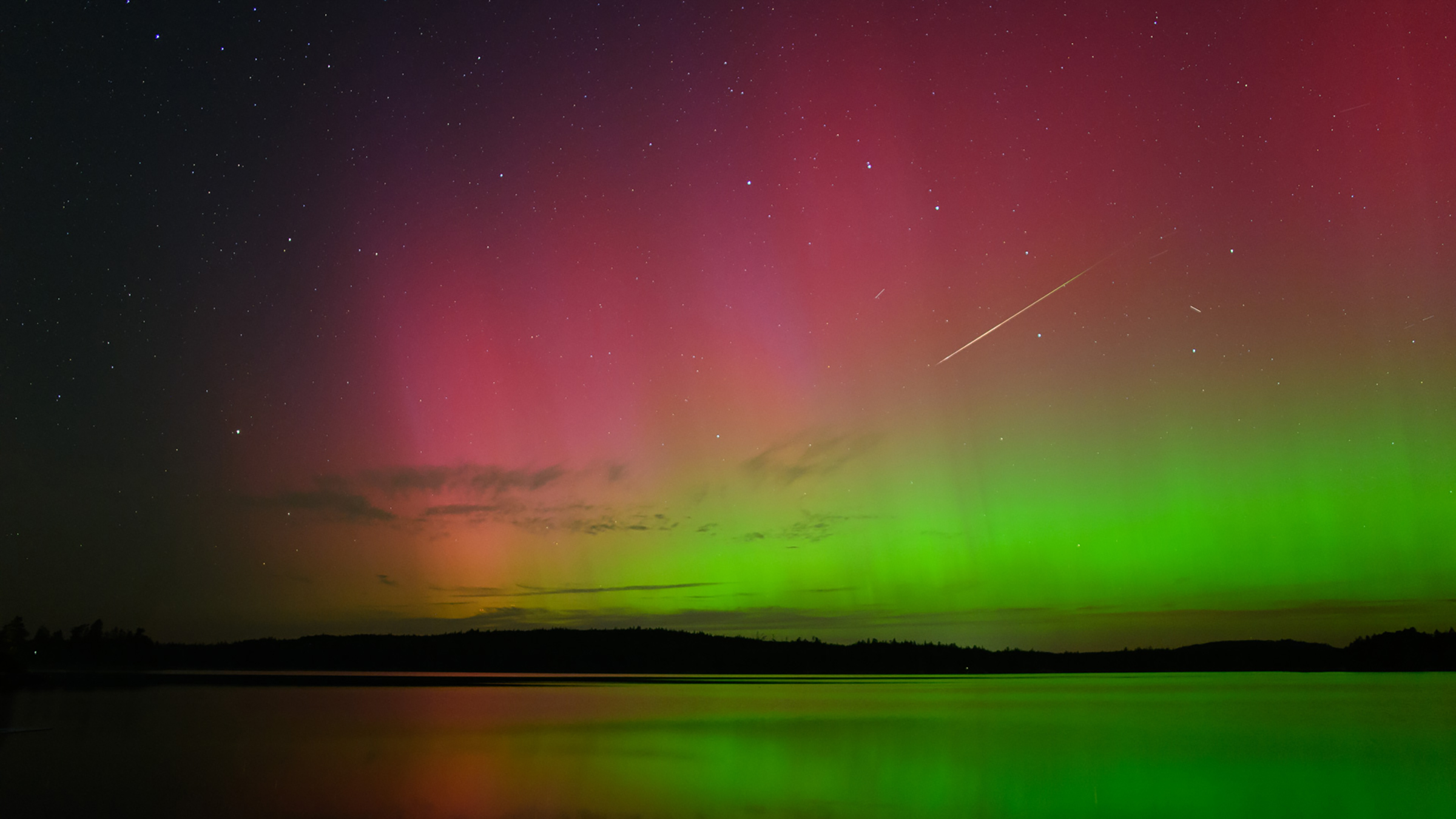 Northern Lights and Perseid Meteor Halifax, NS