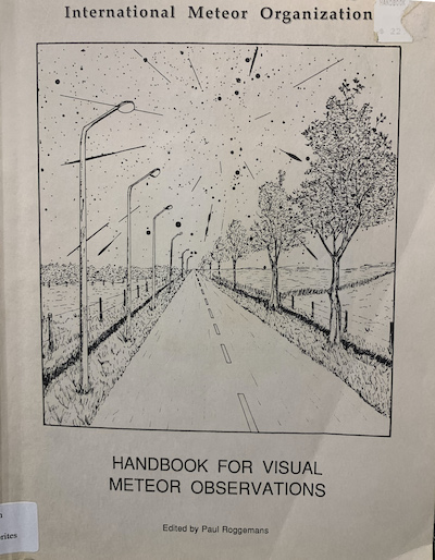 Cover of Handbook for visual meteor observations