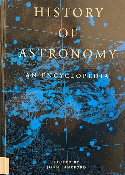 Cover of History of Astronomy: An Encyclopedia