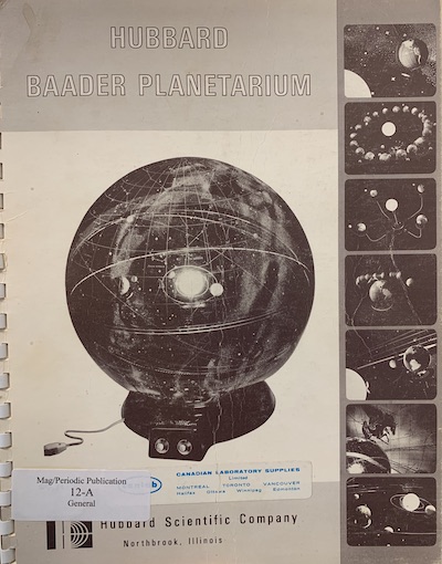 Cover of Hubbard Baader Planetarium