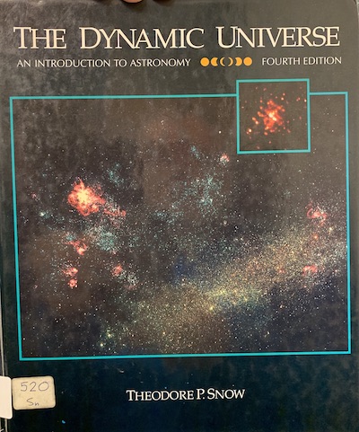 Cover of The Dynamic Universe: An Introduction to Astronomy